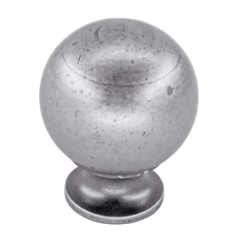 HHD Pro Meubelknop Kasttrekker Bol 725 . 30mm Old Silver Laatste Kans