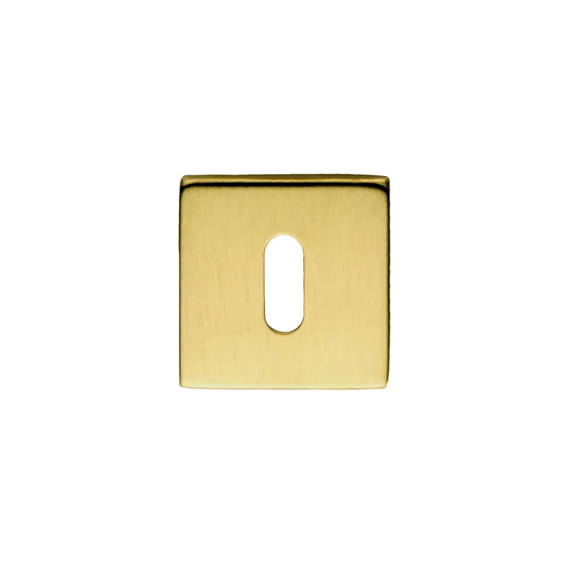 Aanbieding HDD Pro Sleutelplaatje Square Shape Mat Messing Gepolijst