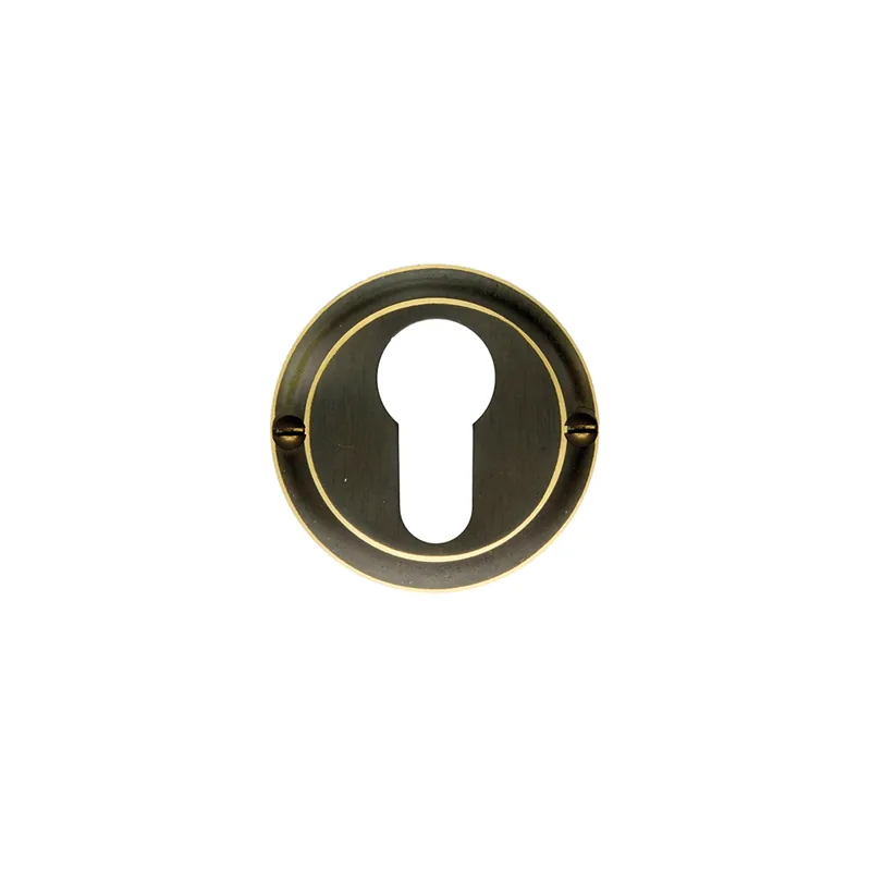 Bulkbestelling Hdd Pro Cylinderplaatje Rond Retro 50 Mm Classic Old Brass