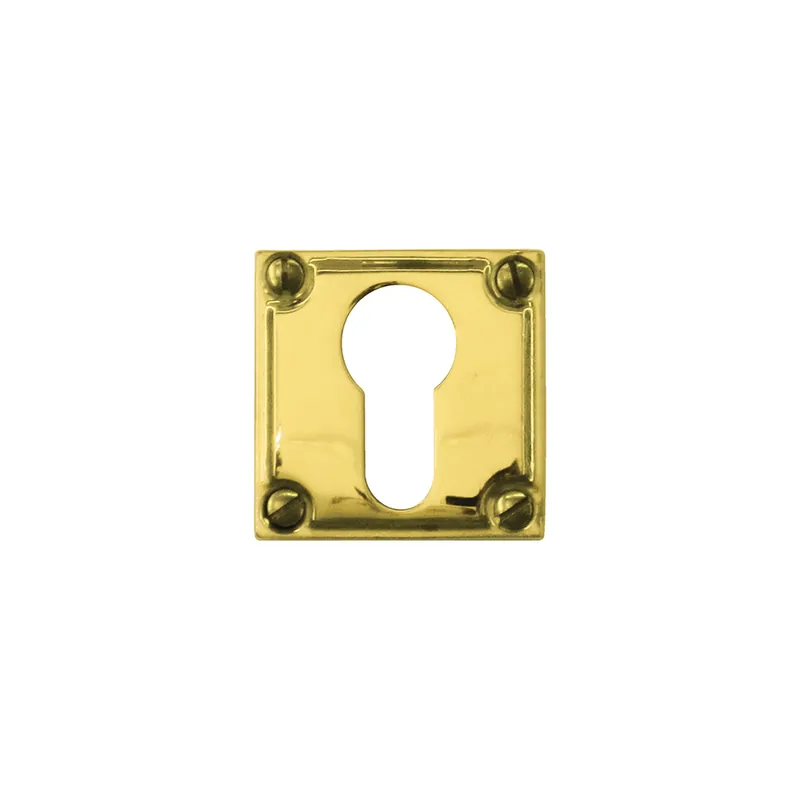 Hdd Pro Cylinderplaatje Square Retro 44 Mm Messing Gepolijst Niet Vernist Koop Online