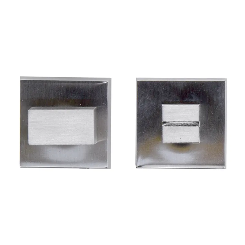 Trendy Hdd Pro WC Garnituur Square 48 Mm Inox Look Tige 120 Mm