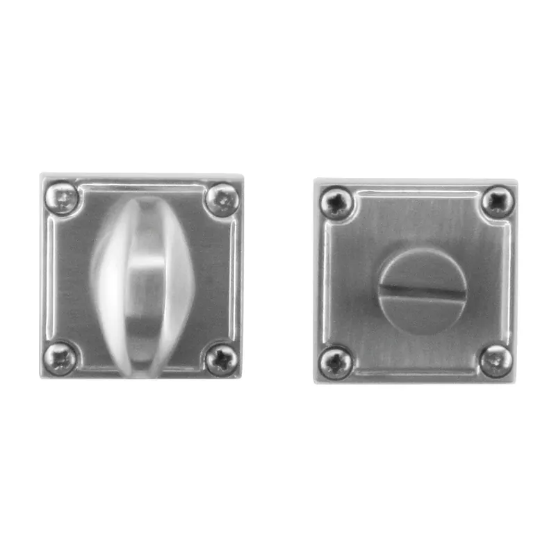 Hdd Pro WC Garnituur Square Retro 44 Mm Inox Look Nieuw