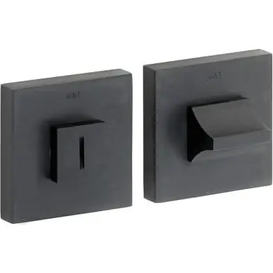 Speciale Aanbieding Artitec WC garnituur 5-8 mm Model 06 mat zwart PVD