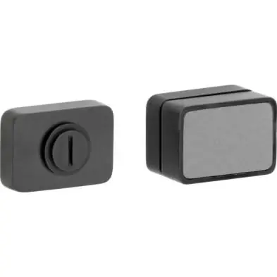 Artitec WC garnituur 5-8 mm Maximal mat zwart PVD / parelgrijs Nieuwe Collectie