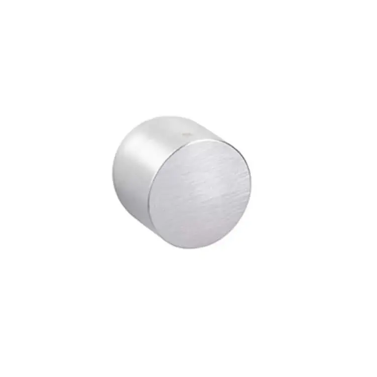 NUDA Deurknop Lui Satijn Chroom op minimalistisch rozet Op = Op