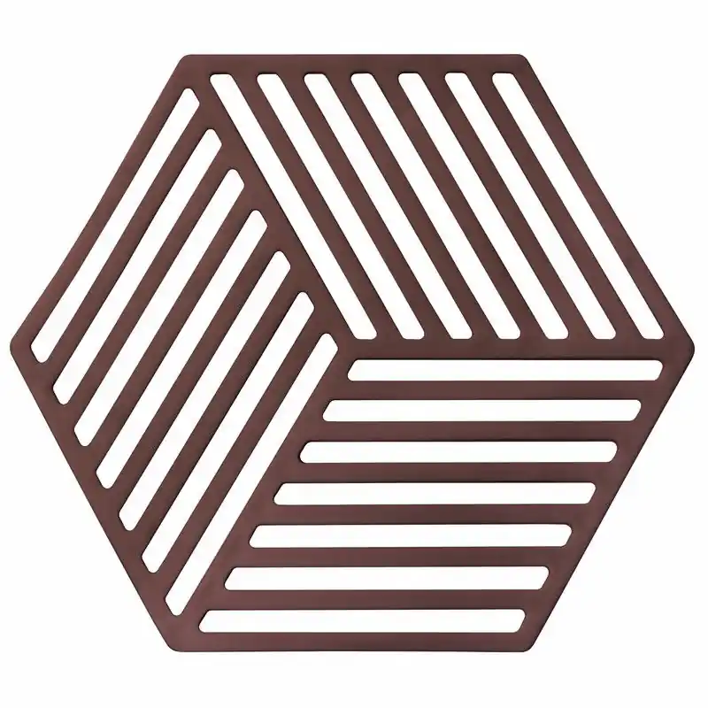 Meest Verkocht Krumble Siliconen pannenonderzetter Hexagon - Rood