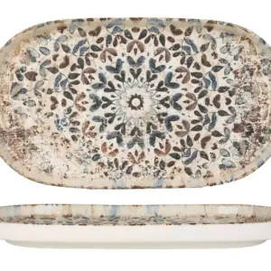 Rinart Serveerschaal - Aztec - Porselein - 31x18 cm - set van 2 Express Levering