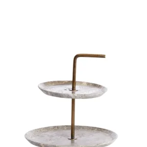 Direct Beschikbaar Light & Living - Etagere CAGLIO - Ø24x26cm - Bruin