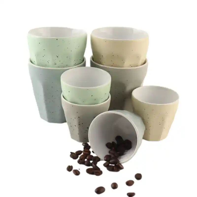 Merkproduct OTIX Koffiekopjes - Espressokopjes - Set van 8 - Porselein - Zonder Oor - Espresso - Mokken  - FIALA