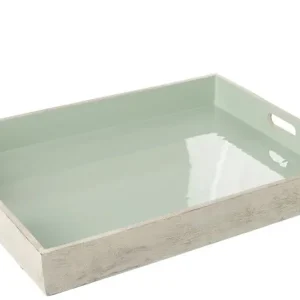 Koop Online D- J-line - Tray Kos Wood Blue - 67x51x8.5cm