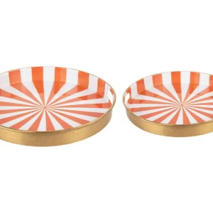 Present Time - Dienblad Candy Swirl - Set van 2 Aanbieding
