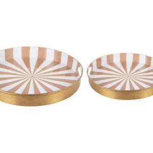 Direct Verzonden Present Time - Dienblad Candy Swirl - Set van 2