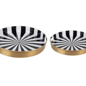 Present Time - Dienblad Candy Swirl - Set van 2 Finale Uitverkoop