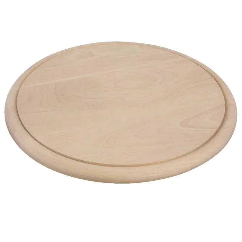 Serveer plank - Set van 8x stuks - D25 cm - hout - rond - ham plankje - broodplank - Serveerplanken Seizoensaanbieding
