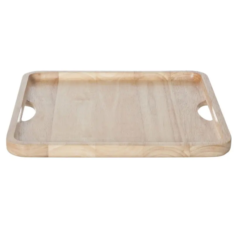 Rechtstreeks Van De Fabrikant Dienblad/serveerplank hout vierkant L29 x B29 x H2 cm - Dienbladen