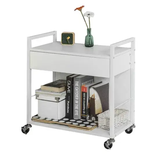 Gratis Verzending Keukentrolley - Serveerwagen - Lade - Multifunctioneel - Hout - 60x64x33 cm