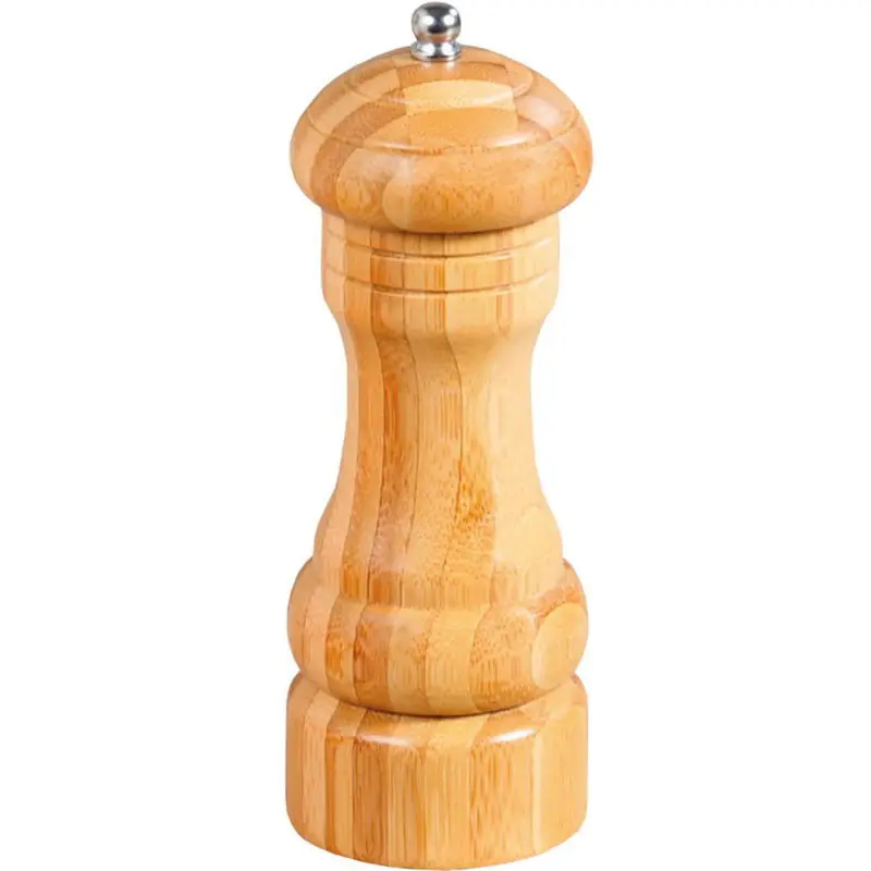 Pepermaler/zoutmaler molen 16 cm van bamboe hout - Peper en zoutstel Bestel Nu