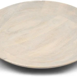 Rivièra Maison Bangli: serveerschaal rond Naturel L (ØxH) 50.5x7 Ambachtelijk
