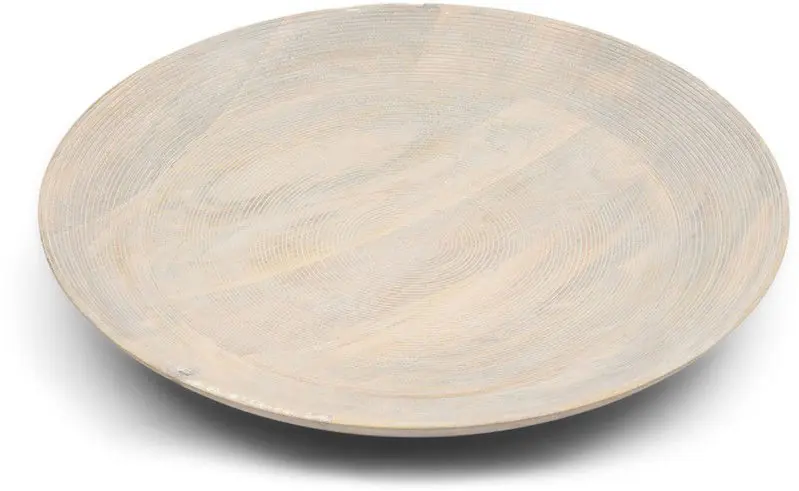 Rivièra Maison Bangli: serveerschaal rond Naturel L (ØxH) 50.5x7 Ambachtelijk