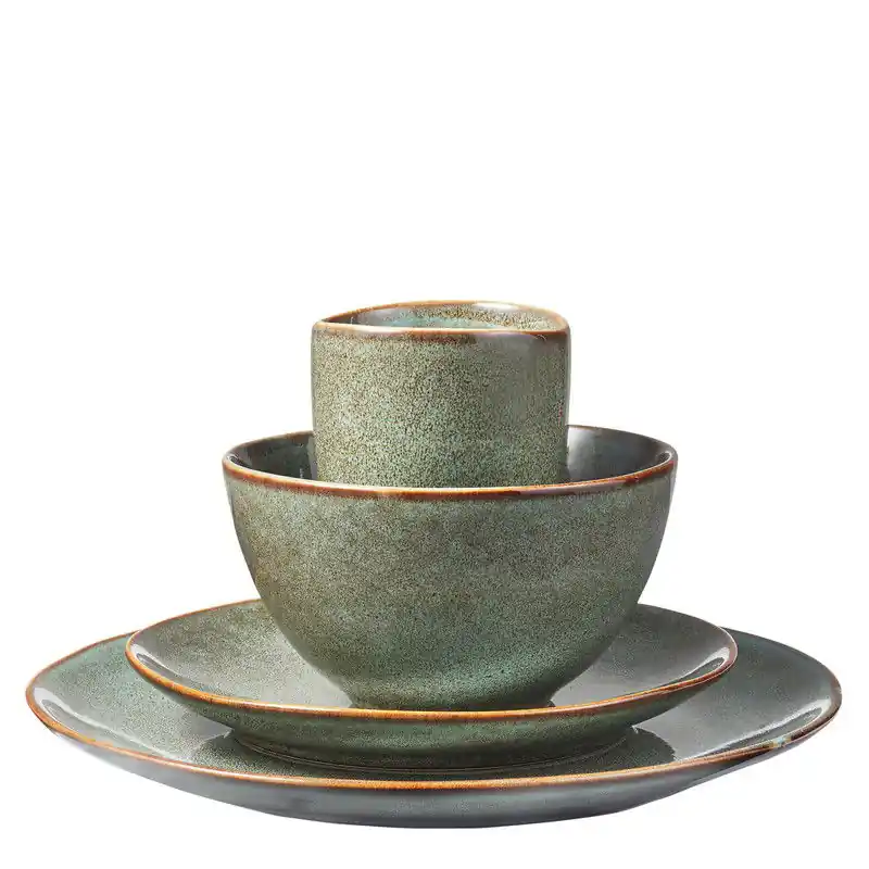Exclusief Mica Decorations Tabo Serviesset 4 Persoons - Groen