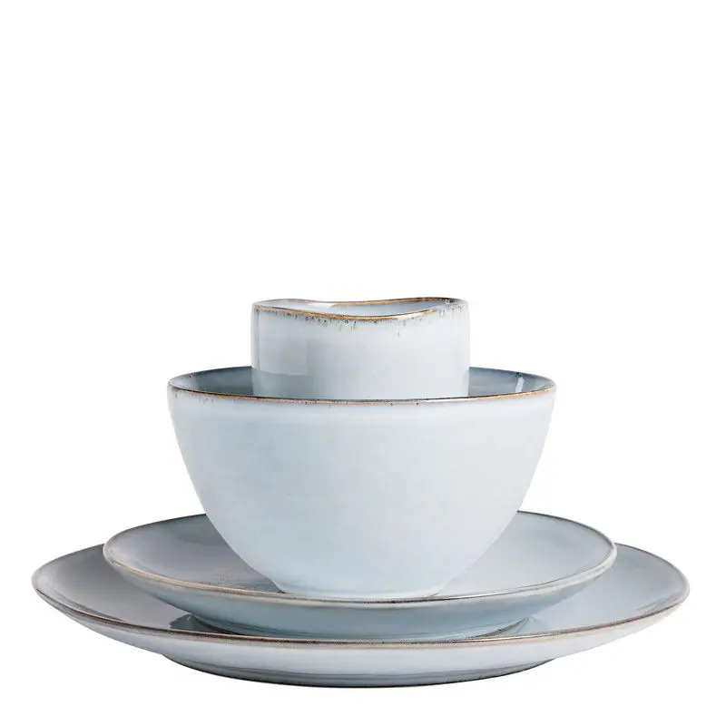 Voordeelprijs Mica Decorations Tabo Serviesset 4 Persoons - Grijs