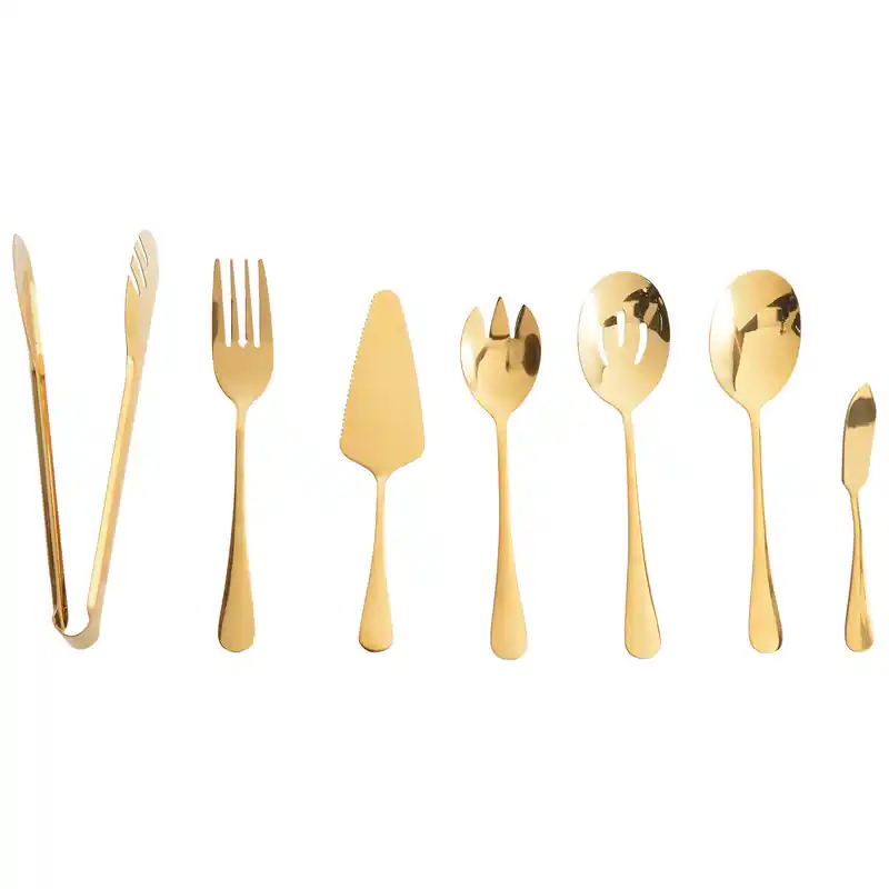 ZITI - Bestekset 7-delig - Goud - RVS Exclusief