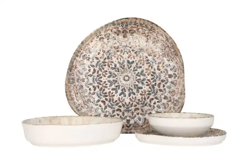 Rinart Serviesset - Aztec - 24 delig - 6 Personen - Porselein Betaalbaar