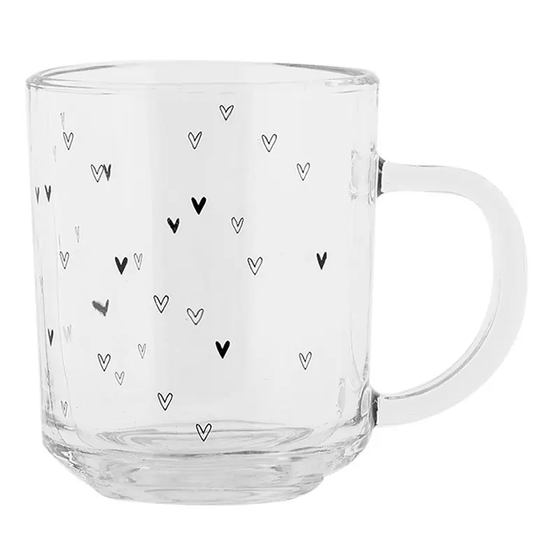 Veilige Betaling Clayre & Eef Theeglas 200 ml Transparant Glas Harten