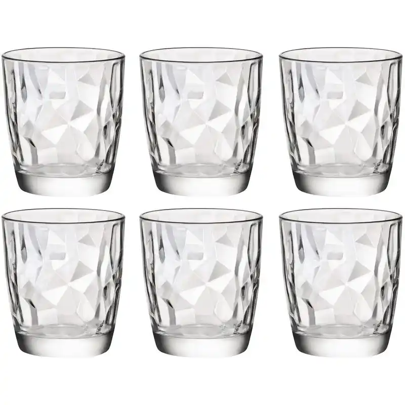 Koop Online Bormioli Rocco waterglazen/sapglazen Diamond Dof - 6x - 390 ml - Drinkglazen