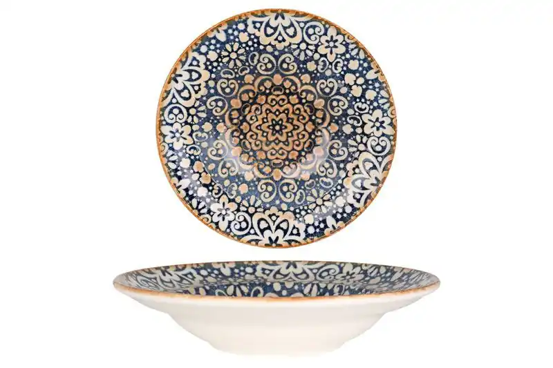 Bonna Pastabord - Alhambra - Porselein - 24 cm (400cc) - set van 2 Nieuwe Collectie