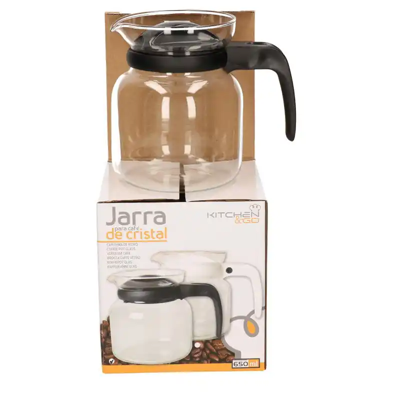 Koop Vandaag Gerimport Theepot/koffiepot - deksel/handvat zwart - 0,65 L - Theepotten