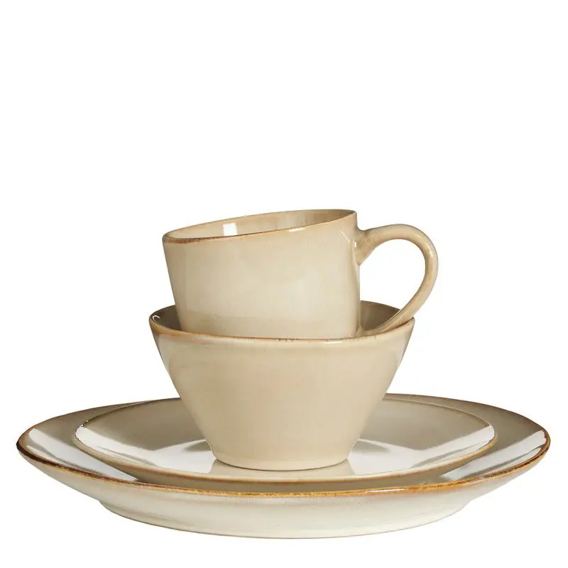 Mica Decorations Racco Serviesset 4 Persoons - Steengoed - Beige Goedkoop