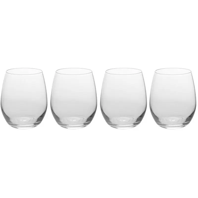 Direct Verzonden Excellent Houseware luxe sap/waterglazen - 4x stuks - 390 ml - Drinkglazen
