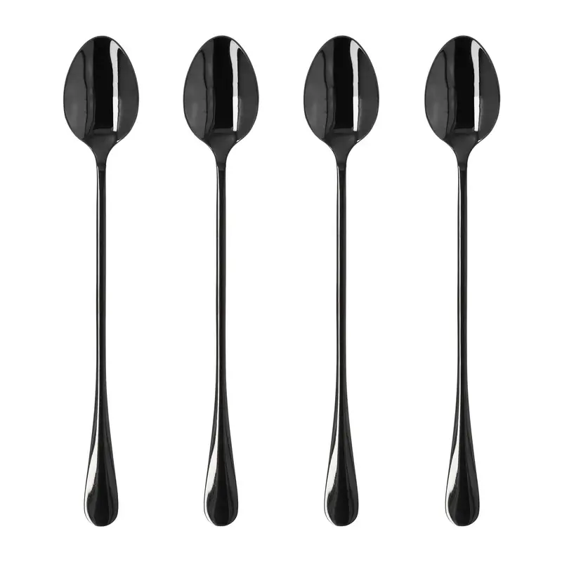 Krumble Latte Macchiato lepels set van 4 - Zwart Meest Verkocht