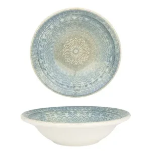 Bonna Kommetje - Rivus Ethnic - Porselein - 16 cm (160cc) - set van 6 Gratis Retour