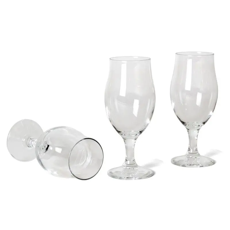 Nieuw Bormioli Bierglazen - 3x - speciaalbier glazen - op voet - 260 ml - Bierglazen