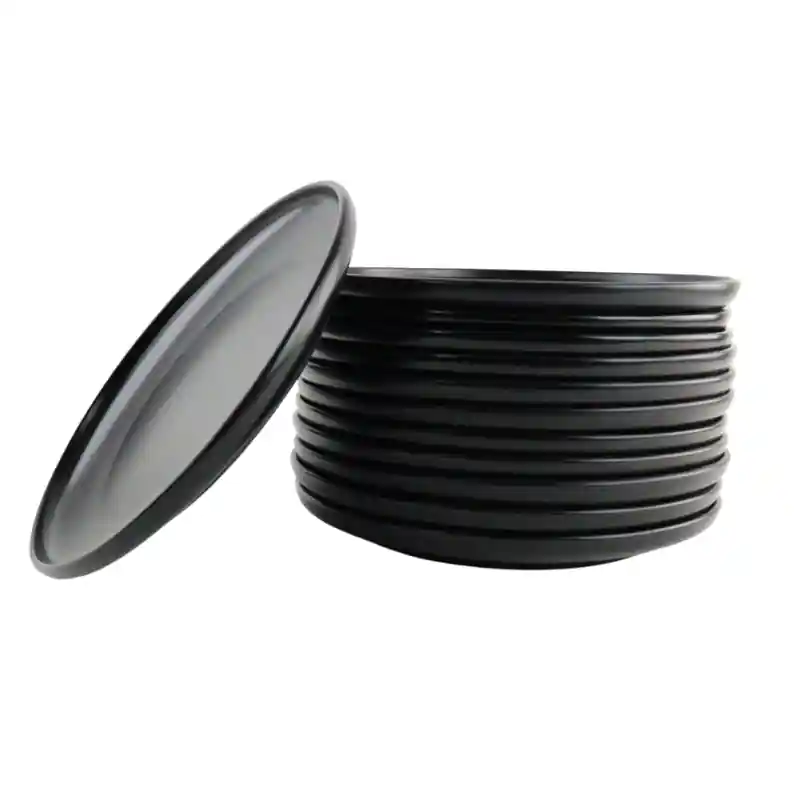 Handgemaakt OTIX Dinerborden - Bordenset - 12 Persoons - Zwart - 27cm - Keramiek - WILLOW