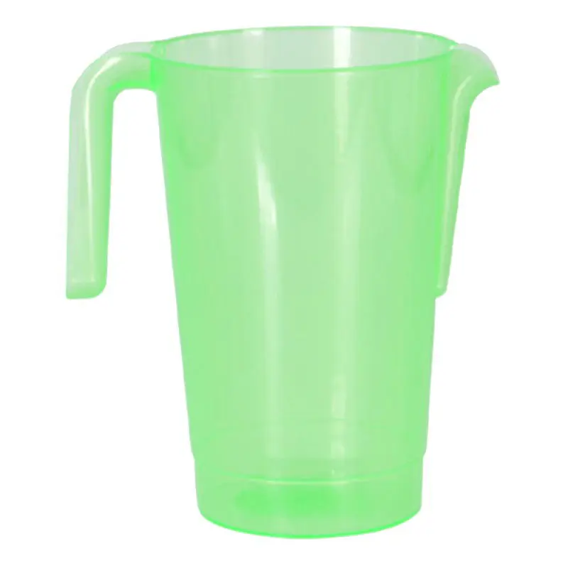 Weekendaanbieding Schenkkan/waterkan - groen - 1500 ML - kunststof - 20 x 18 x 20,5 cm - Schenkkannen