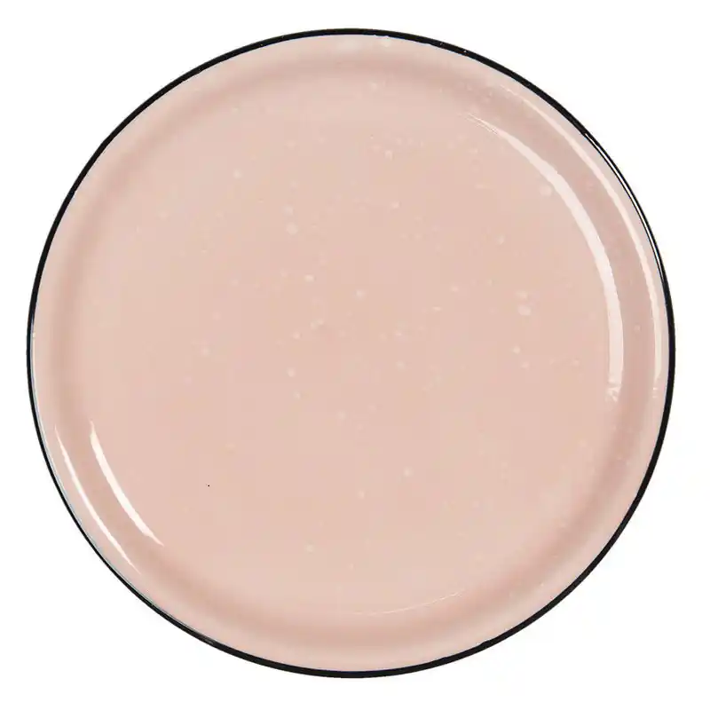 Clayre & Eef Ontbijtbord Ø 22 cm Roze Keramiek Gratis Verzending