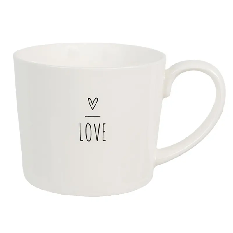 Modern Clayre & Eef Mok 275 ml Wit Keramiek Hart