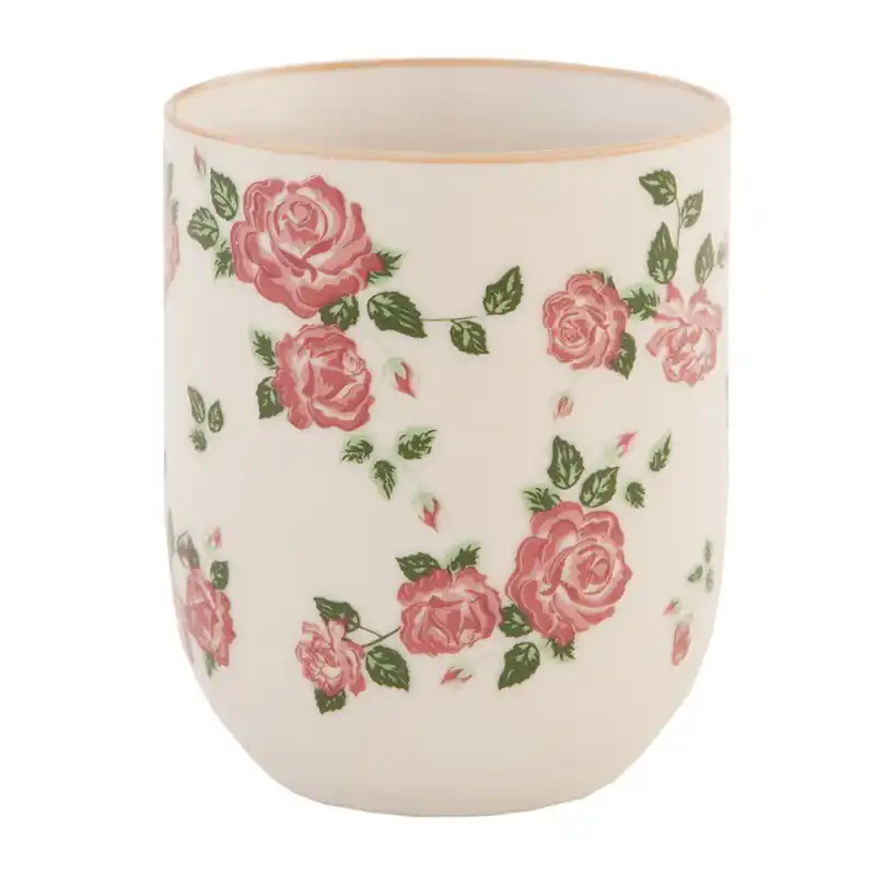 Professioneel Clayre & Eef Mok 100 ml Roze Porselein Bloemen
