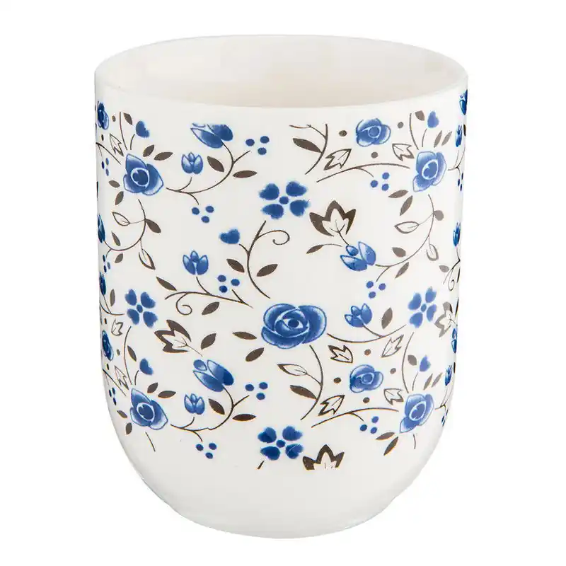 Clayre & Eef Mok 100 ml Blauw Wit Porselein Bloemen Nu Kopen