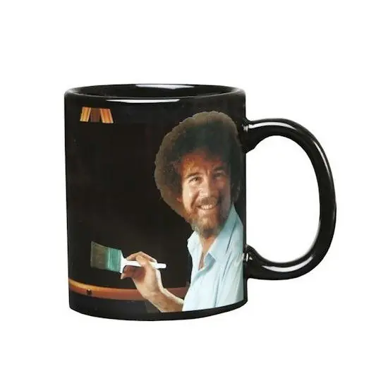 Nu Kopen Bob Ross mok - magische beker - 300 ml - keramiek - koffiemok - Bekers
