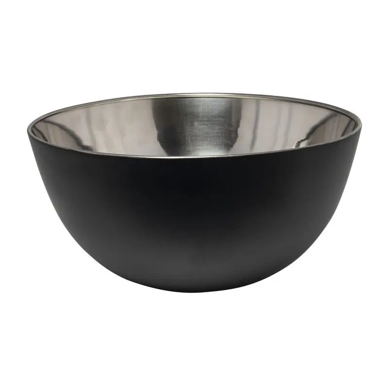 Svenska Living - Kommetjes/schaaltjes - mat zwart - RVS - D19 x 9.5 cm - serveerschalen - Serveerschalen Merkproduct