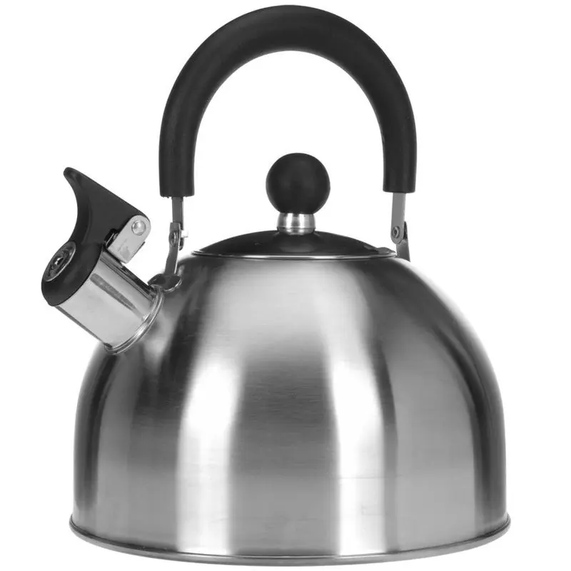 Gratis Verzending Excellent Houseware Fluitketels/waterkokers - RVS - 2,5 liter - zilver - Fluitketels