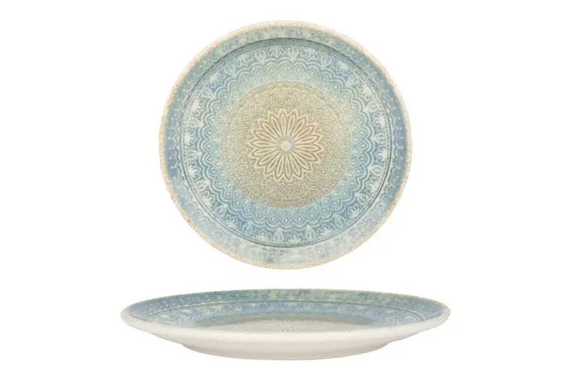 Bonna Dessertbord - Rivus Ethnic - Porselein - 21 cm - set van 6 Snelle Levering
