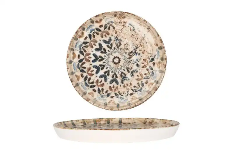 Rinart Dessertbord - Aztec - Porselein - 17 cm - set van 6 Koopje