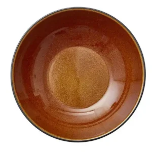 Bitz® Gastro set 6 stuks Pastaborden/diepe borden Ø 20 cm - Zwart/Amber 11195 Speciale Aanbieding