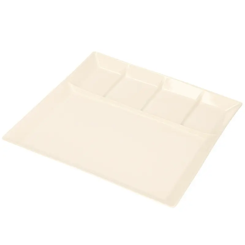 Svenska Living Vakjesbord - 5-vaks - wit - gourmetbord - 24 cm - Gourmetborden Tijdelijk Beschikbaar