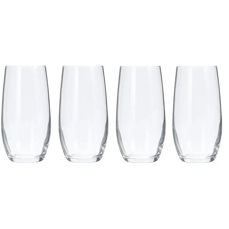Drinkglazen of waterglazen - 12x stuks - verzwaard - gecurved - 360 ml - Drinkglazen Nieuw Model